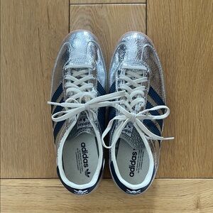 adidas Silver and Black Women's Sneakers